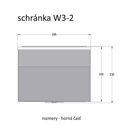 W3 - 2 poštová schránka čierna