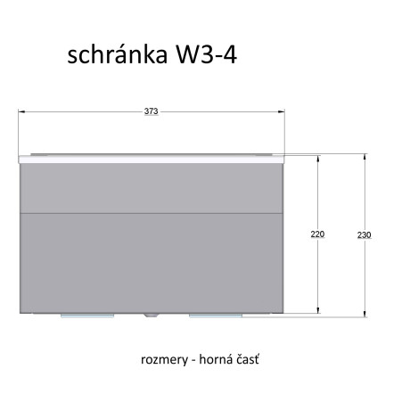 W3 - 4 poštová schránka medený antik