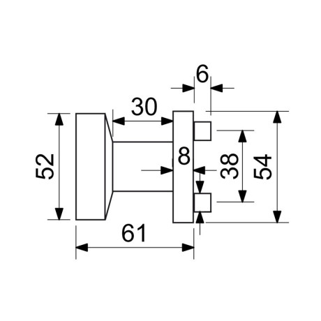 RK.KNOB.03.FIX.CE ajtó gomb